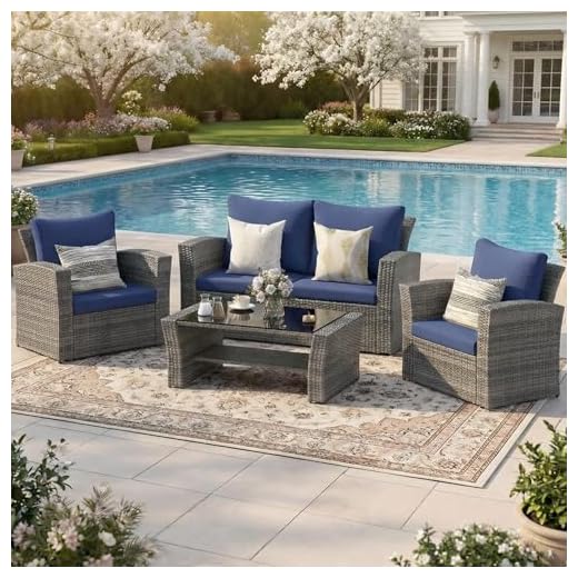 Wisteria Lane 4-Piece Patio Furniture Set