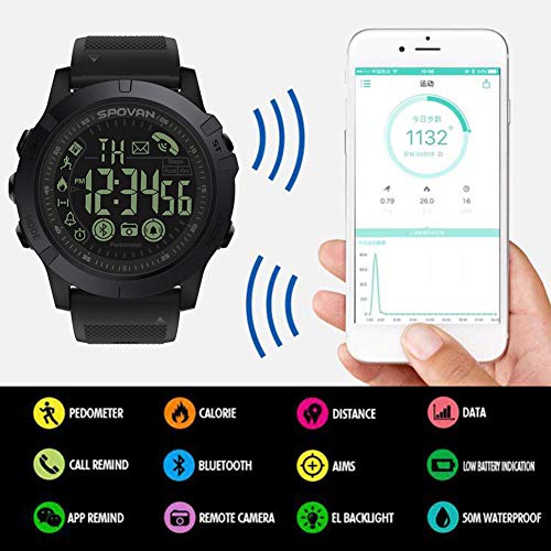 T1 Tact Grado Militar Super Resistente Reloj Inteligente Reloj de ...