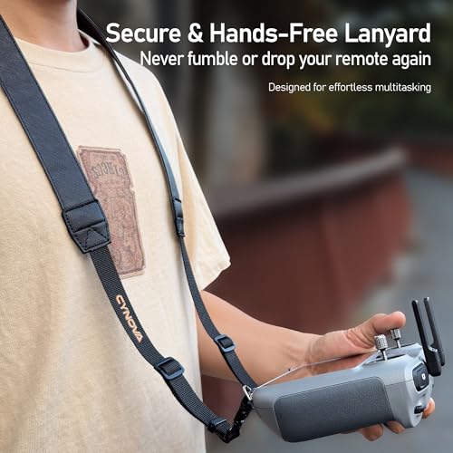 Image of CYNOVA Remote Controller Lanyard for DJI RC 2 & RC Pro, Mini 5 Pro Lanyard Neck Strap, Compatible with Mini 4 Pro /Mini 3 / DJI Flip /Mavic 4 Pro /Air 3S, Drone Controller Accessories