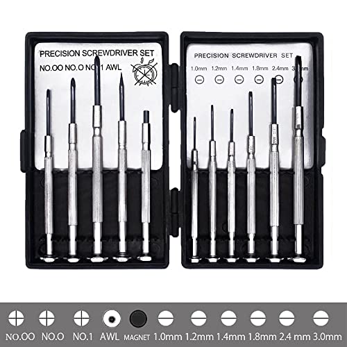 11 Pcs Mini Screwdriver Set, Small Screwdriver Set Of Flathead And Phillips Screwdrivers, Screwdriver Set For Glasses, Watch, Phone, Toys, Computer Repair #TOP4