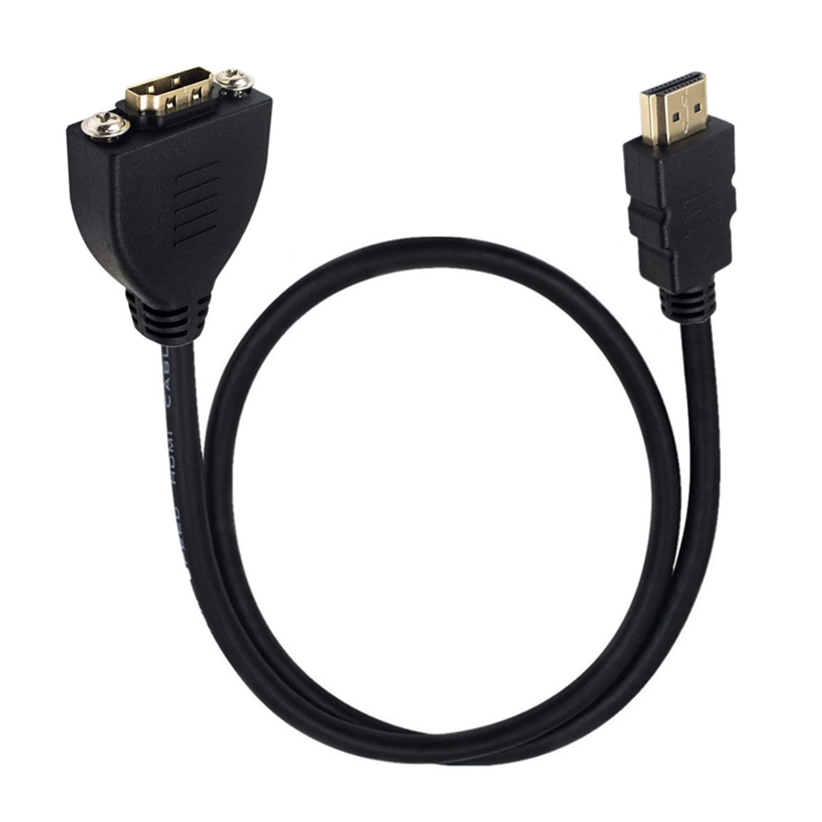 Ljmyy HDTV Port Male To Female Extension Cable 0.5M With Screw For Secure Connection And 4K60hz