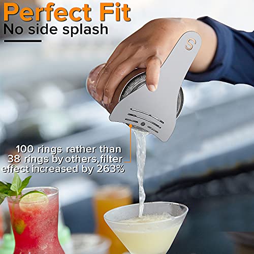 image for lzyskly Cocktail Shaker Set Bartender Kit, 21 Piece Bar Tool Set Home 