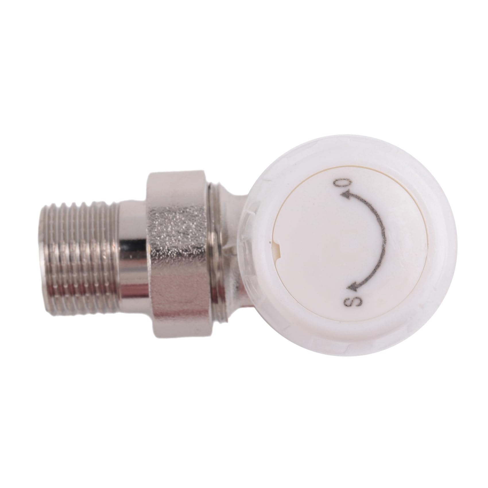 Válvula de Radiador Termostático 10 Piezas 15mm x 1/2 Pulgadas Válvula de Radiador Termostático de ángulo Termostático TRV para Oficina Casa