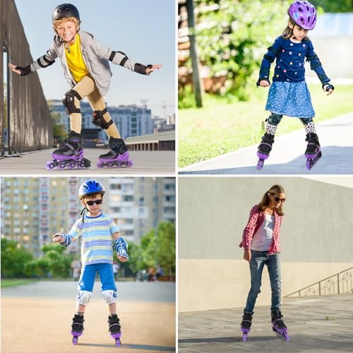 MGYZM Inliner für Kinder, größenverstellbare Inline Skates für Kinder, Erwachsene Mädchen und...