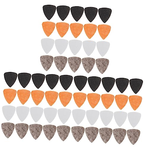 NULYLU 60個ウクレレ用フェルトピック ギターサムピック 電気ギター用 プ