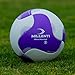 Millenti Soccer Balls Size 5 - Reverse Bend-It Soccer Ball Curving Ball with High-Visibility, Easy to Track Designs, Purple White, SB0405PP