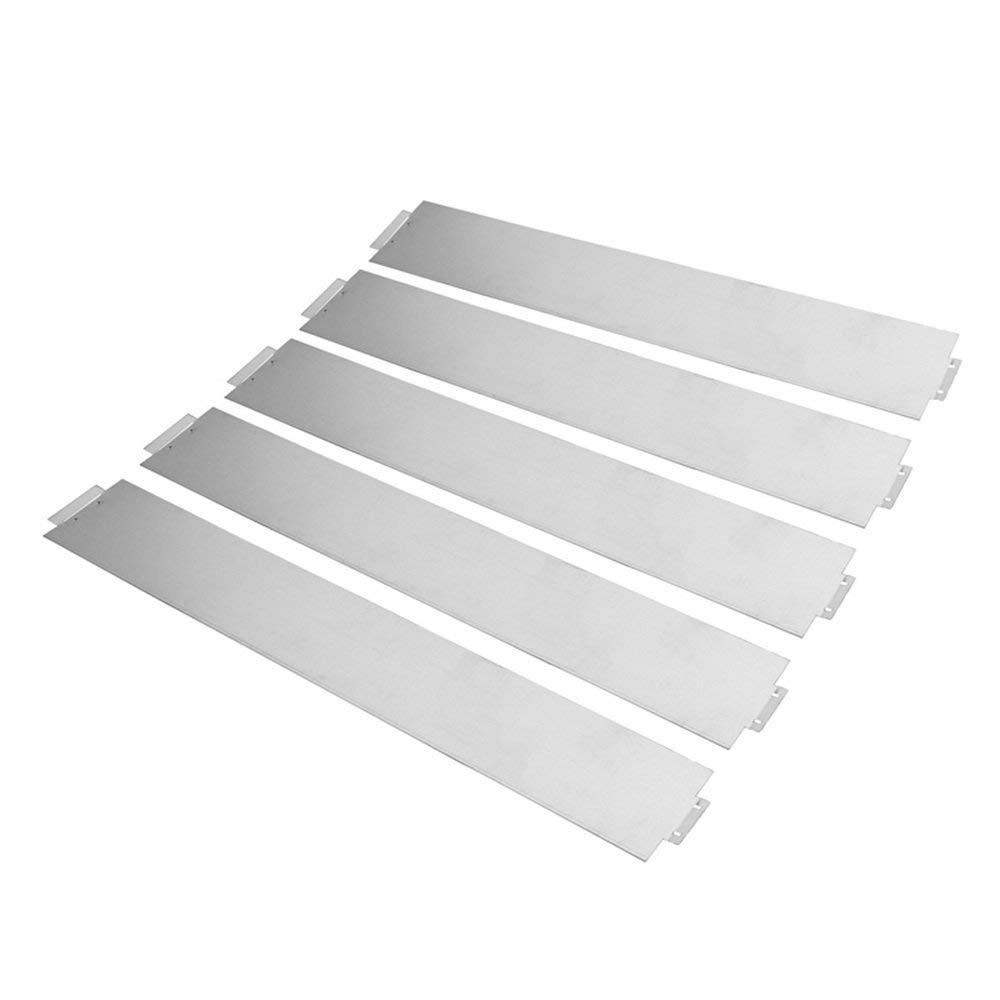 YUENFONG 25m Rasenkante Beeteinfassung Metall Verzinkt Flexible Beetabgrenzung Beetumrandung Mähkante Palisade Gartendekorativ UV und Witterungsbeständig, 100 cm x 15 cm (25 Stücke)
