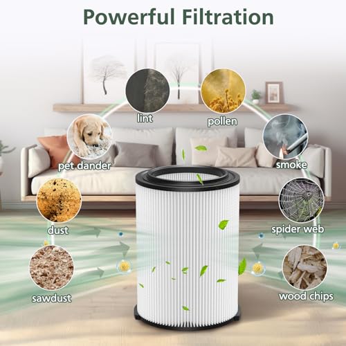 2 pack vf4000 replacement filter for ridgid standard wetdry vac filter vf4000 compatible with ridgid vacs wet dry 5-20 gal 6-9 gal husky vacuum amp craftsman shop vacuum 17816 9-17816