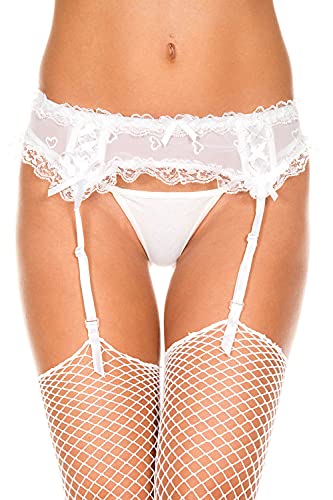 Image of ToBeInStyle Women's Lace Classic Elegant Sheer Garter Belt