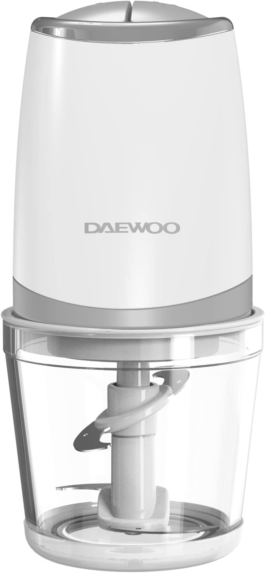 Daewoo 500W 600ml Food Chopper with Glass Bowl, Quad Blade, Mincer & Grinder Function Korean Technology DFC2050 White - 2 Years Warranty