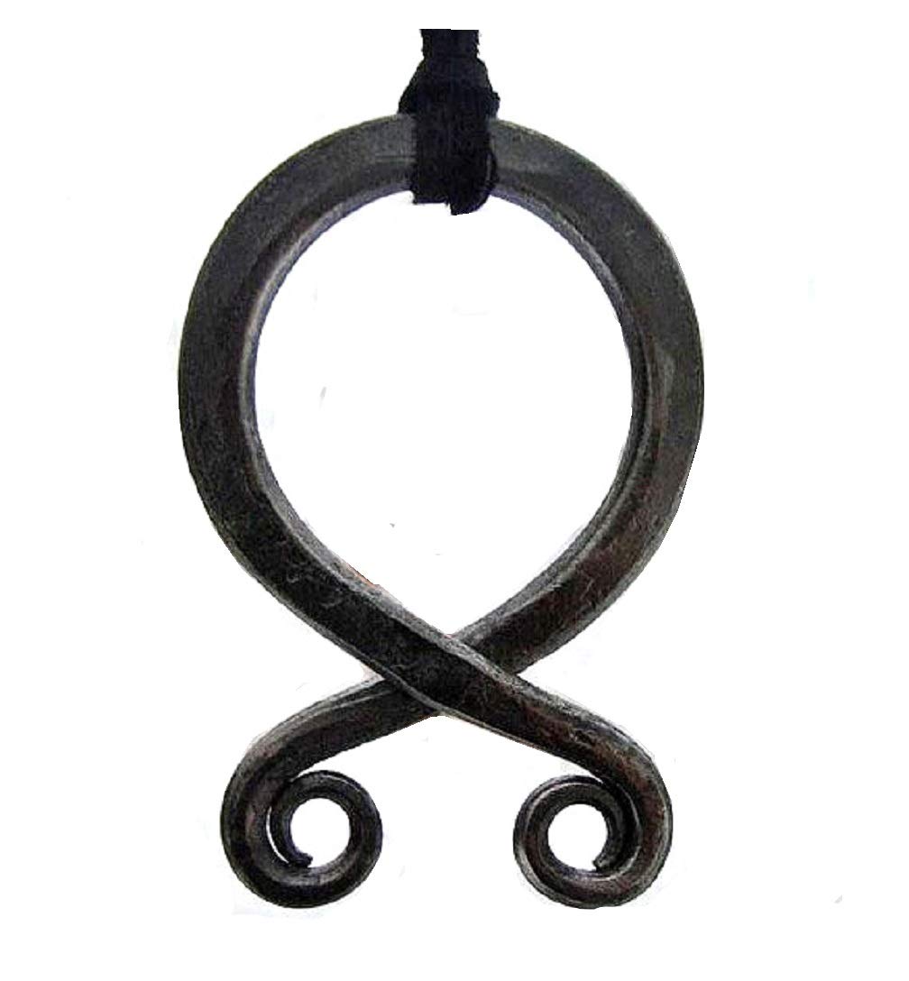 DFWY Viking Celtique Trinity Noeud Médaillon Pendentif Collier, Hommes en Acier Inoxydable