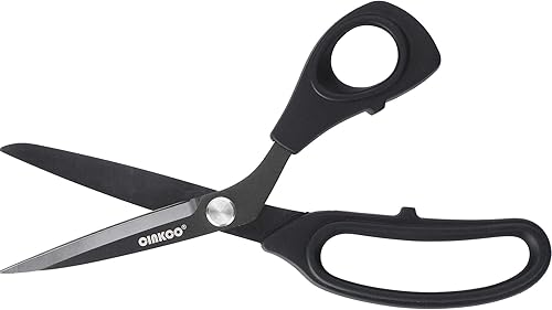 CINKCO Tijeras de costura de 9.0 pulgadas SUS 420J2 de acero de aleación forjada, acero chapado en titanio negro, tijeras multiusos ultra afiladas y disponible en Yaxa Colombia