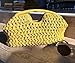 newbagggyy BAGS Women's Spring Summer Fashion Handheld Straw Woven Handbag Box Bags Knit Clutch (Yellow, One Size)