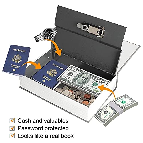 Jssmst Diversion Book Safe With Combination Lock, Secrect Hidden Safe Lock Box For Home Office Code Lock Money Box High Capacity, 9.5 X 6.2 X 2.2 Inch, Smbs019 Marilyn Monroe Bundle With Route 66 #TOP4