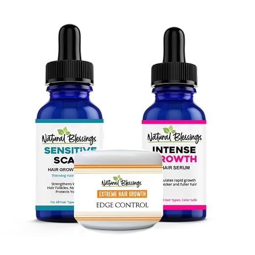 Miracle Mink Hair Growth Day Serum, Night Serum and Edge Control Combo