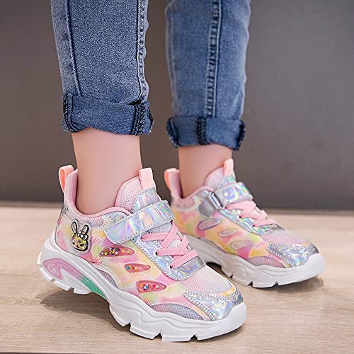 Kid Air Tennis Running Sneakers Athletic Walking Jogging Glitter Lightweight School Sneakers for Big Boys Girls3