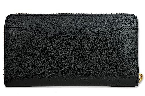 Tory Burch Women's 141004 Pebbled Leather Britten Zip Continental Wallet (Black)3