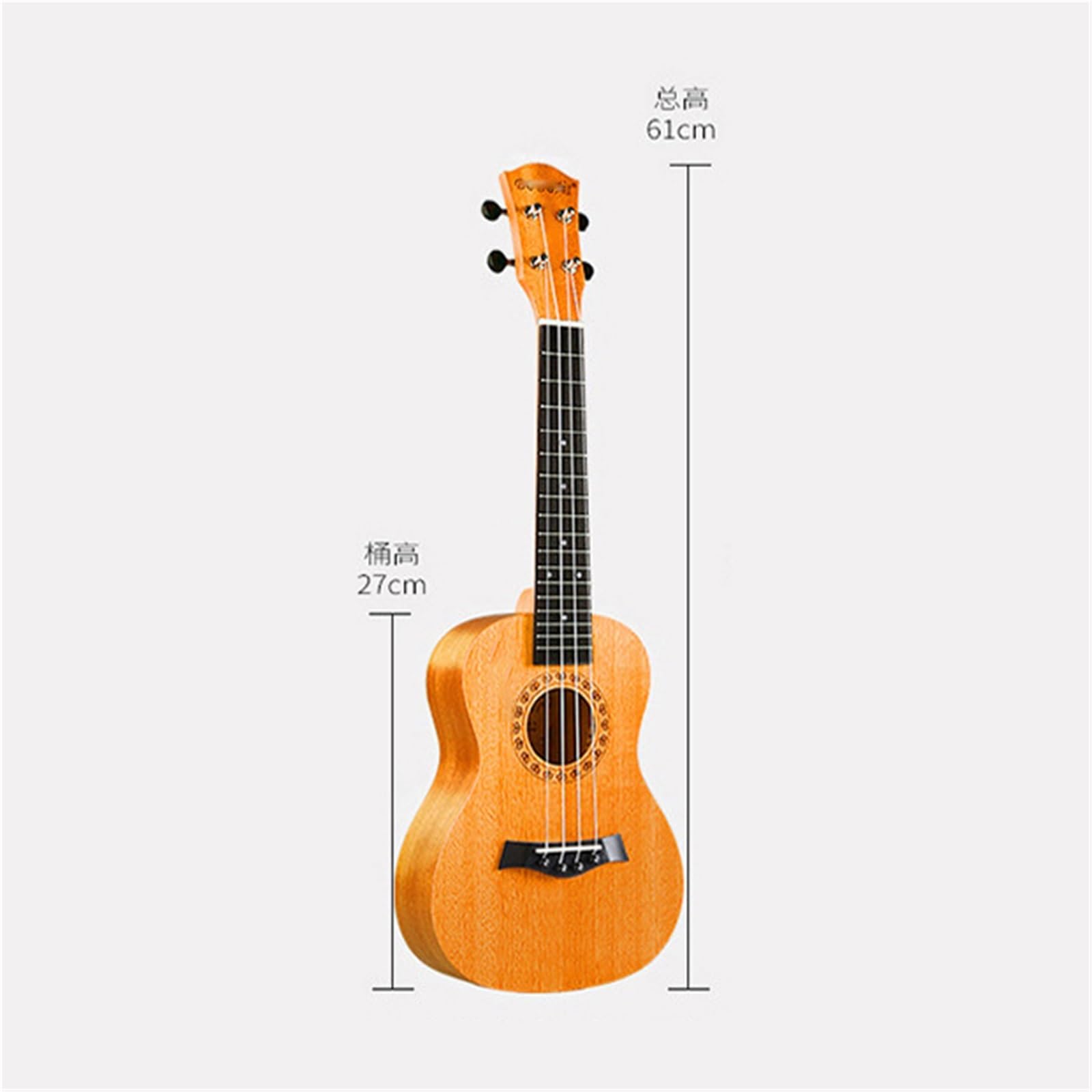 Początkująca Drewniana Ukulele 23 Calowa Mała Gitara Dla Dorosłych Początkujący Ukulele