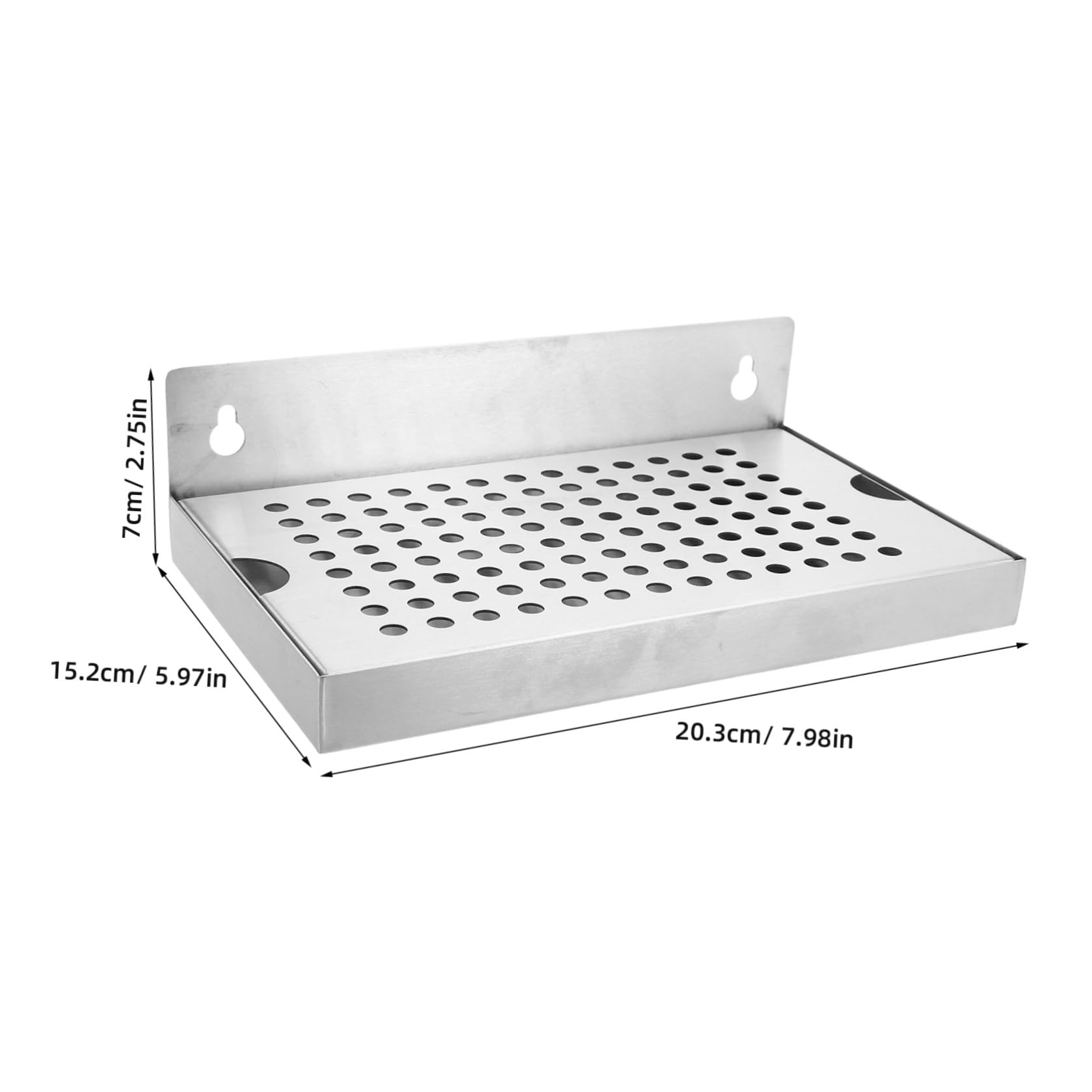 Luxshiny Bandeja de Goteo para Cerveza de Acero Inoxidable, 6x10 Pulgadas