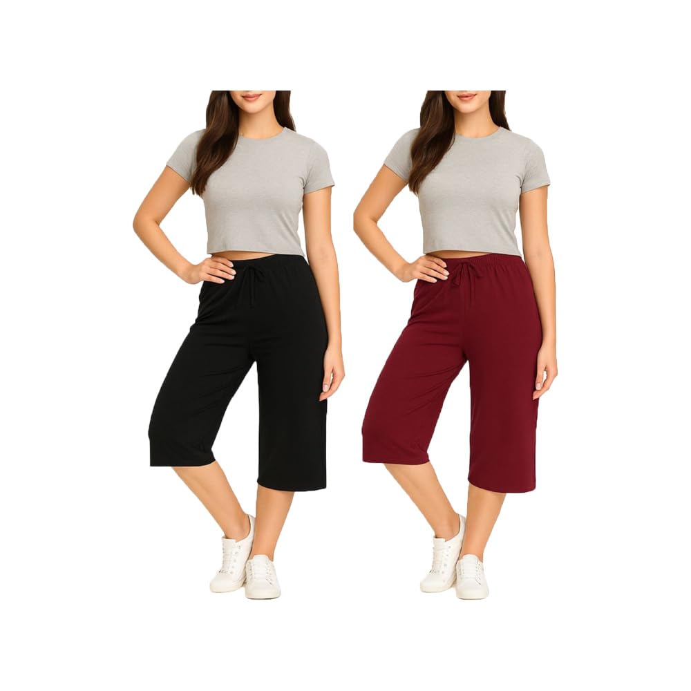 brand flex Women's Loosefit Capri 2Pack-picture-21