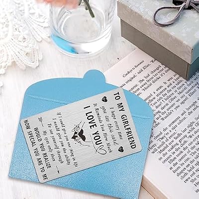 Gezxin Mother's Day Card for Girlfriend, I Love My Girlfriend Birthday Anniversary Just Because Long Distance Easter Gifts