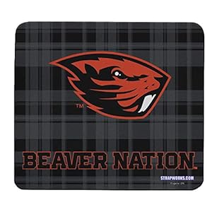 Oregon State University Neoprene Collegiate Mouse Pad – Show Off Your Team Spirit with This Oregon State Beavers Mousepad – Made in The USA – Beavers on Plaid, Model Number: ORS476M