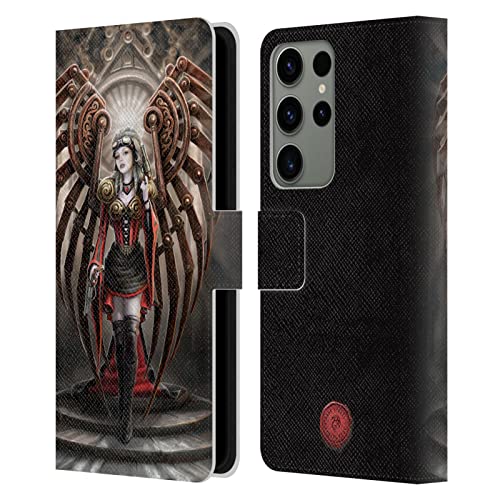 Carcasa de Cuero Tipo Libro para Samsung Galaxy S23 Ultra 5G Anne Stokes Vengador Steampunk