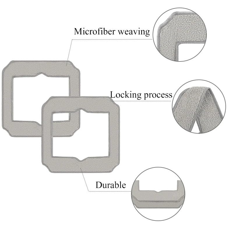 Compatibile Con Ecovacs Panni Pulizia Vetri Ultrafini WINBOT MINI | Microfibra densa rimuove macchie vetrate senza aloni d'acqua(10PCS)