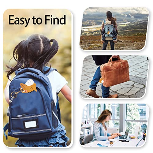 Image of Leather Keychain Case Holder Compatible with Apple AirTag, GPS Airtag Keychain Finder Tracker with Key Ring, Anti-Scratch Protective Air Tag Cover | Leather
