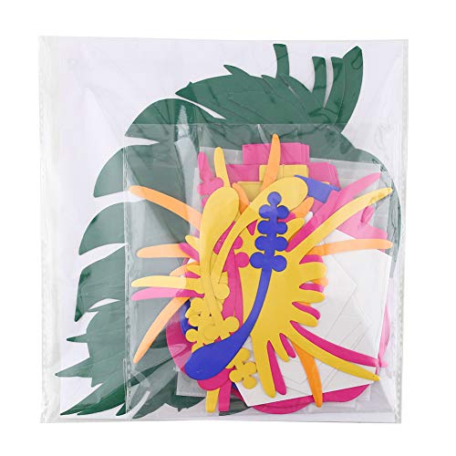 Domestar Paper Flower Decorations, Luau Hibiscus And Tropical Leaves Multi-Colored Hibiscus Artificial Flowers Mexican Paper Flowers Decorations For Moana Hawaiian Party Aloha Party #TOP7