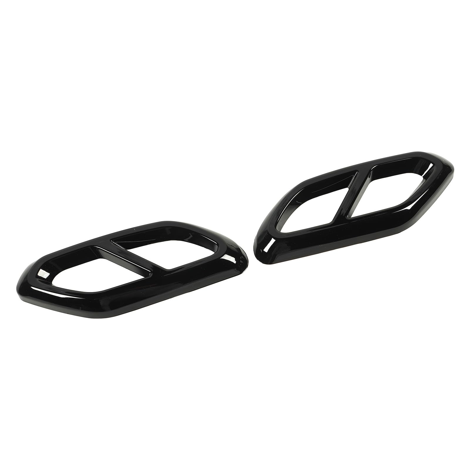 lyrlody Copertura del Tubo di Scarico, Mascherine di Scarico in ABS con Superficie Adesiva, per Classe GLC X254 AMG Line Dal 2022 (nero lucido)