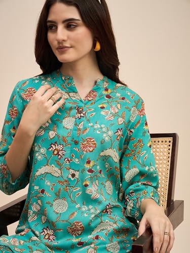 Image of Truvon Fashions Women's Co-Ords Set, Kurta and Pant Set