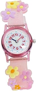 1 Peça Relógios Infantis Relógios Infantis Relógios De Silicone Para Crianças Relógio De Silicone Desenhos Animados Relógio De Flores Para Crianças À Prova D'Água Geléia Flor