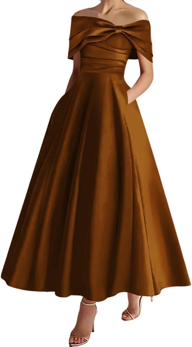 Tea Length Princess Ball Gowns Solid Homecoming Dresses for Teens Corset Graduation Party Gowns Backless HLSA163 Burnt Orange UK24