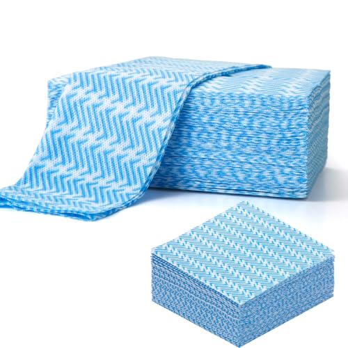Disposable Dish Cloths,Multi use Reusable Cleaning Cloth,Machine Washable J Cloth,Heavy Duty Handy Cleaning Wipes 11.8" X 19.6" (50 Count)