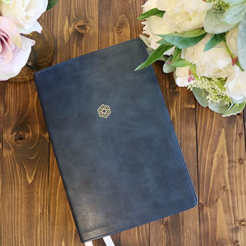 Image of NKJV, The Woman's Study Bible, Leathersoft, Blue, Red Letter, Full-Color Edition: Receiving God's Truth for Balance, Hope, and Transformation