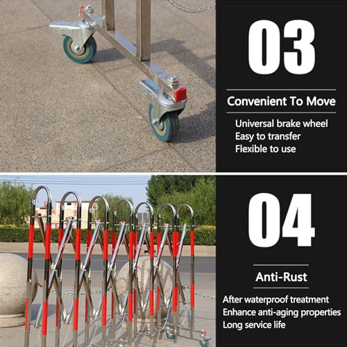 Barrière de sécurité extensible pour bloquer l'accès aux véhicules - 5