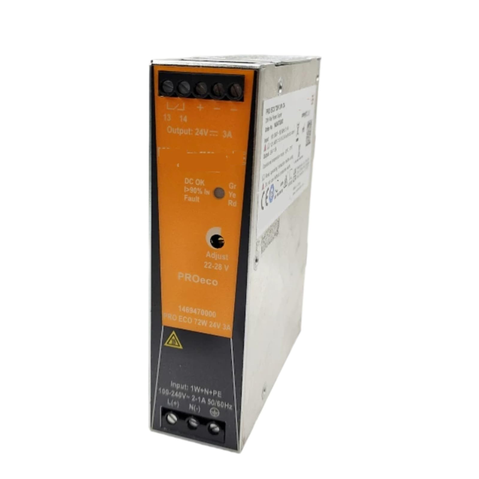 JHSLJCQS Switch Mode Power Supply, 1469470000, PRO ECO 72W 24V 3A, Switching Power Supply