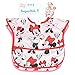 Bumkins Disney Bibs for Girl or Boy, SuperBib Baby and Toddler for 6-24 Months, Essential Must Have for Eating, Feeding, Baby Led Weaning, Mess Saving Waterproof Soft Fabric, 2-pk Minnie Mouse Classic