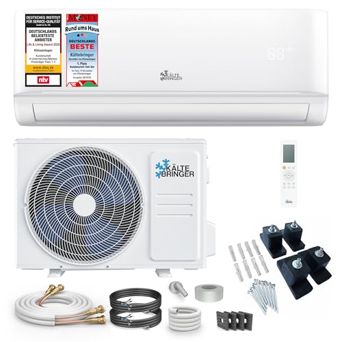 Kältebringer Split Klimaanlage Quick Connect - 12000 BTU (3,5 kW) - Klimagerät mit Heizfunktion, WiFi & App, bis 55qm, sehr leise - 5m...