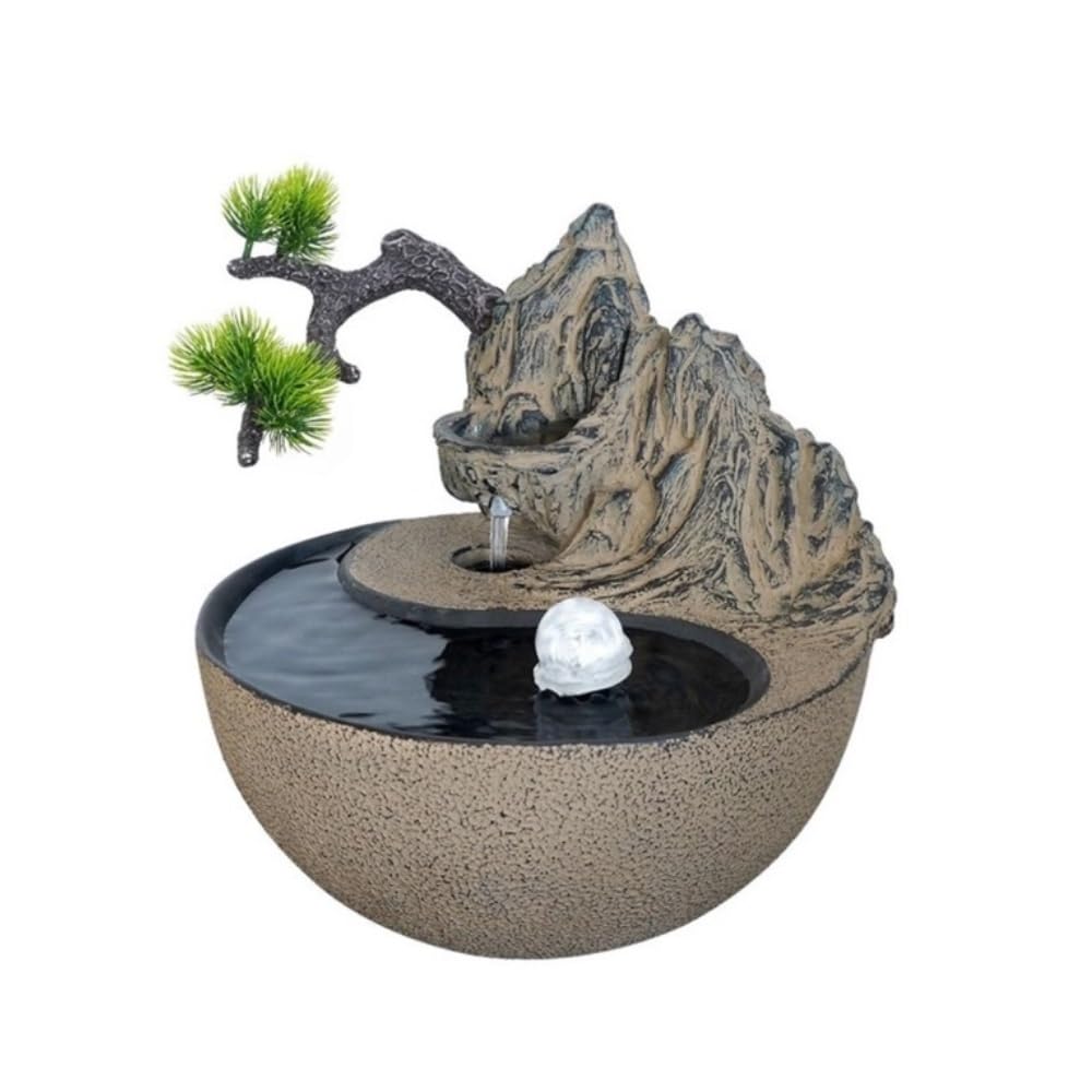 Fontaine d'intérieur pour salon de thé créant une ambiance zen et relaxante