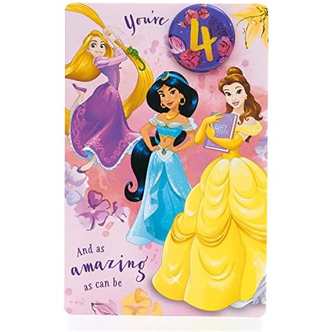 Disney 4th Birthday Card for Her Cover
