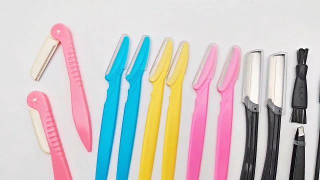 6 Pcs Eyebrow Razors - Facial Hair Removal Tools With Protective Covers For Women And Men