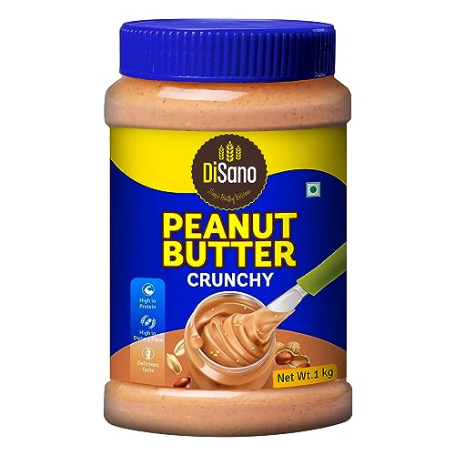 DiSano Peanut Butter, Crunchy, Classic, 25% Protein with Vitamins & Minerals, 1kg