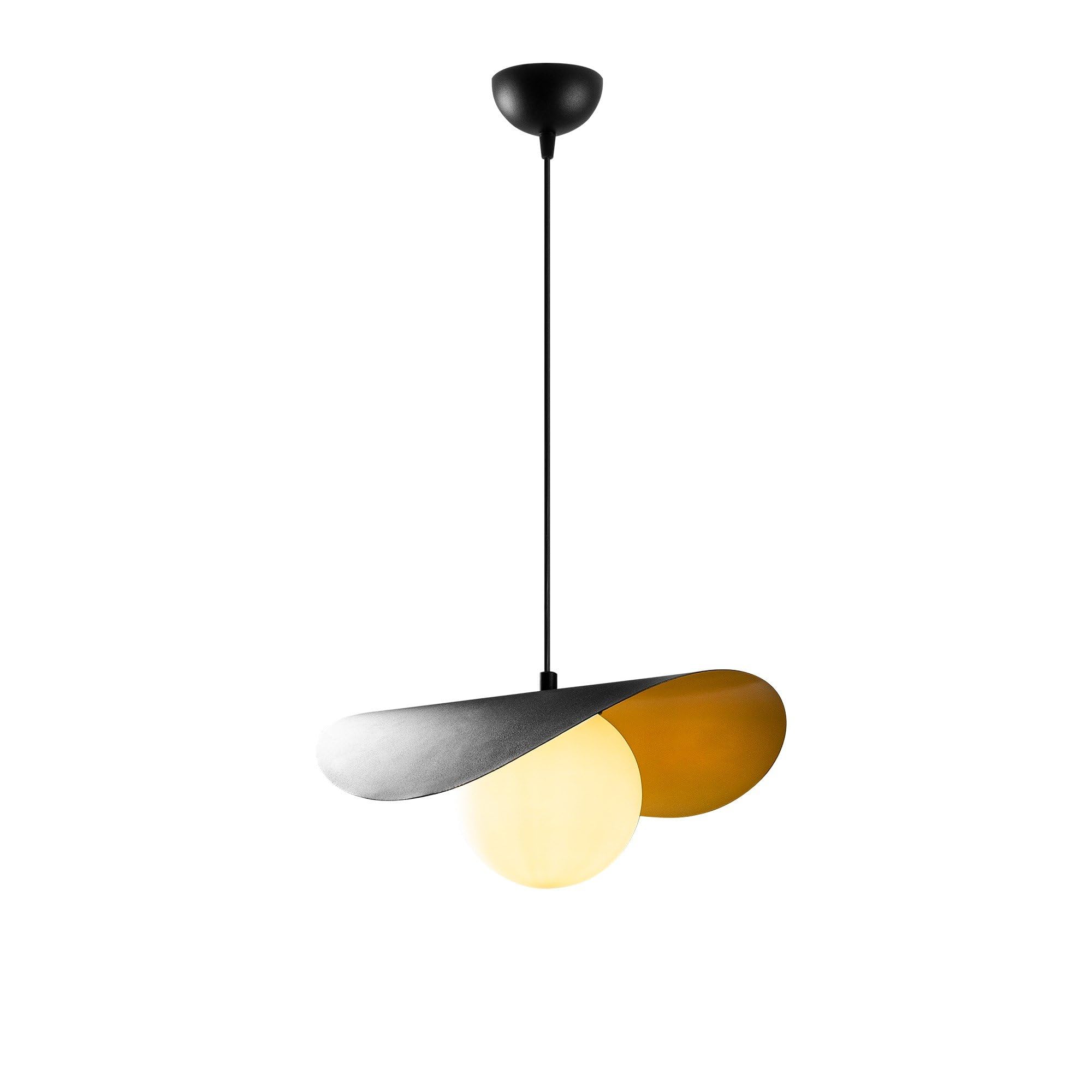 Lámpara de techo metálica bicolor de suspensión variable Arlette