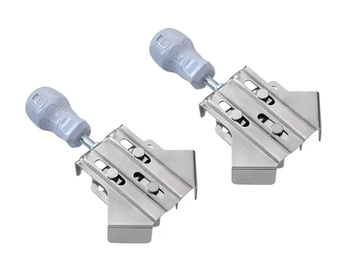 Latest grip upgrade Corner Clamp for Woodworking, Right Angle Clamp Woodworking Tools,Right Angle Clip Fixer Tools,Multipurpose Stainless Steel 90