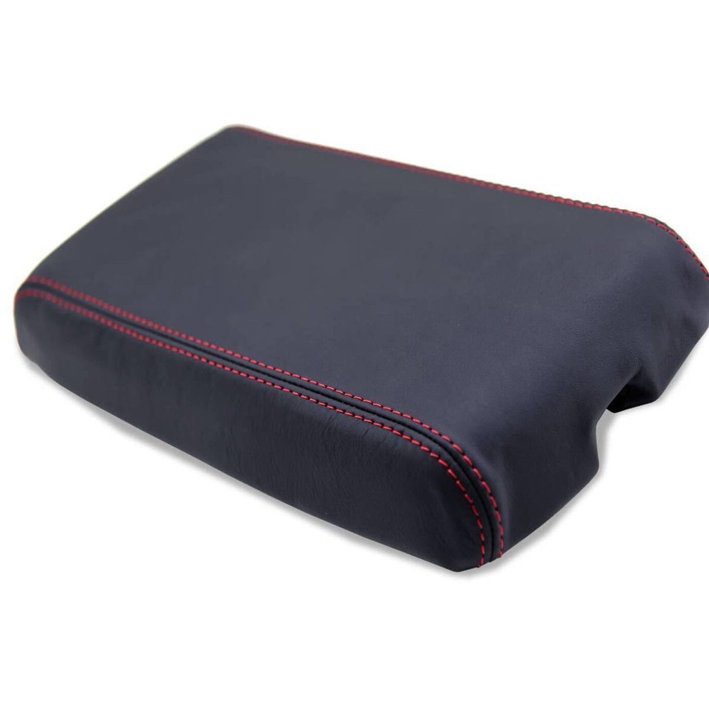 Venlcifjo Console Center Armrest Leather Synthetic Cover Red Stitch Vinyl for Chevy for Camaro 1982-1992 1pc CHE-CAM-8292 (Cover Solely, No Hardware Included)