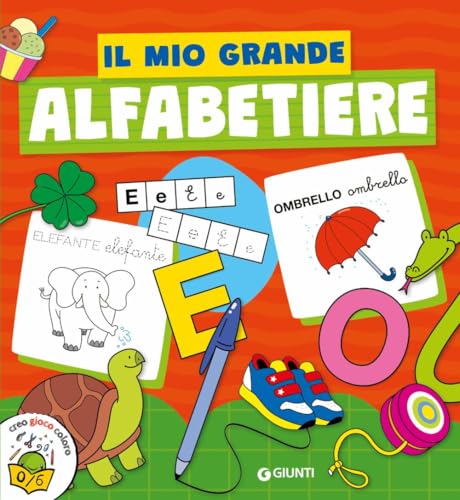 Il mio grande alfabetiere. Libro per imparare l'alfabeto per bambini età 3+. Libro di attività per bambini