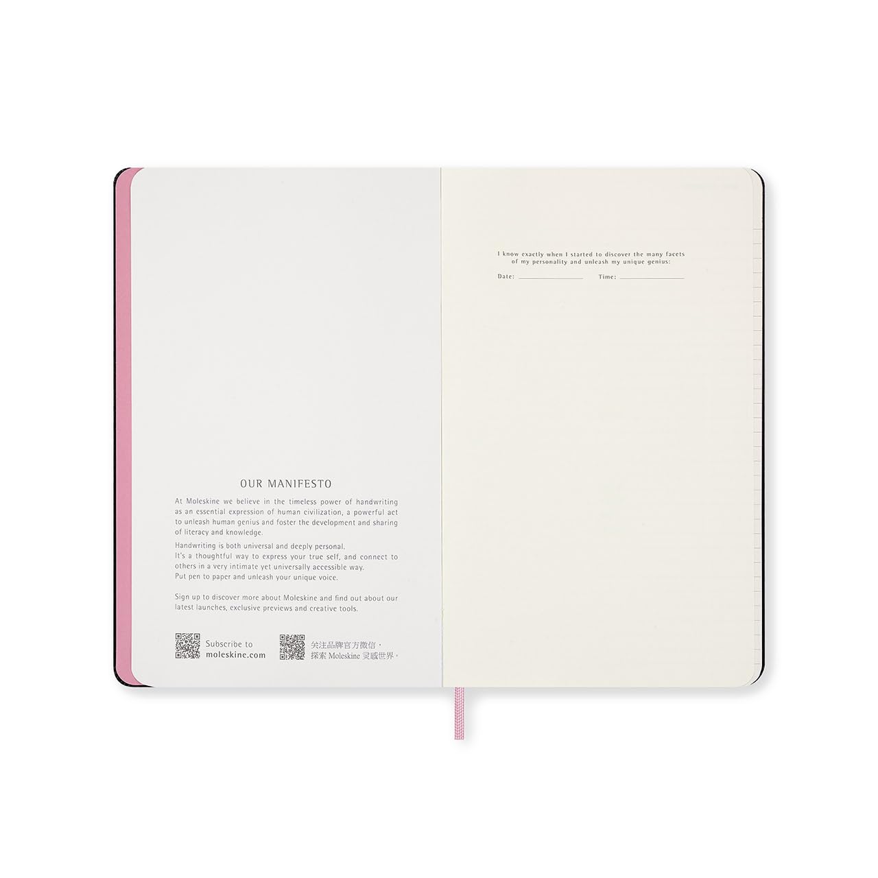 Moleskine BLACKPINK - Planificador de vida sin fecha de edición limitada en caja de regalo, tapa dura, grande (5 x 8.25 pulgadas), rayado/forrado, negro, 240 páginas