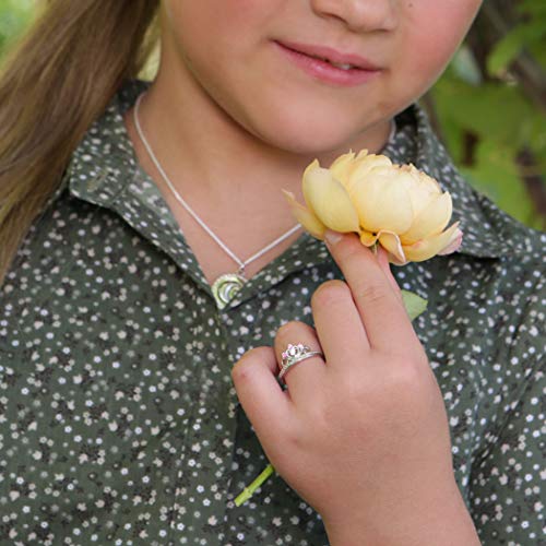 Precious Pieces Sterling Silver Princess Tiara Baby Ring for Little Girls and Toddlers3